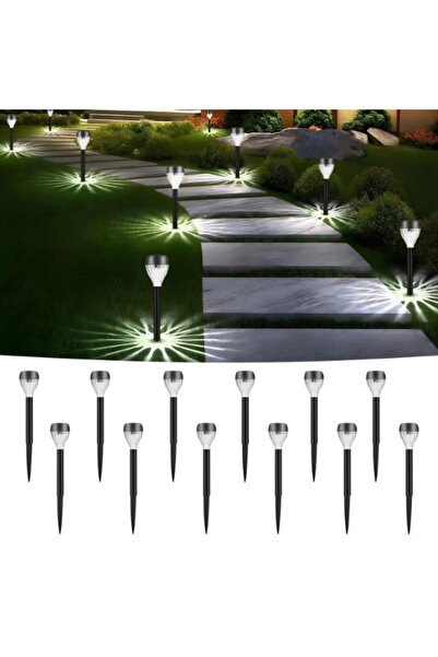OEM Set 20 Lampi Solare LED pentru Gradina, Iluminat Exterior, Negru, By DBR