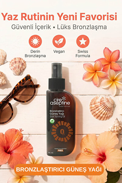 CIRE ASEPTINE Güneş Yağı Bronzlaştırıcı 0 Spf 90ml