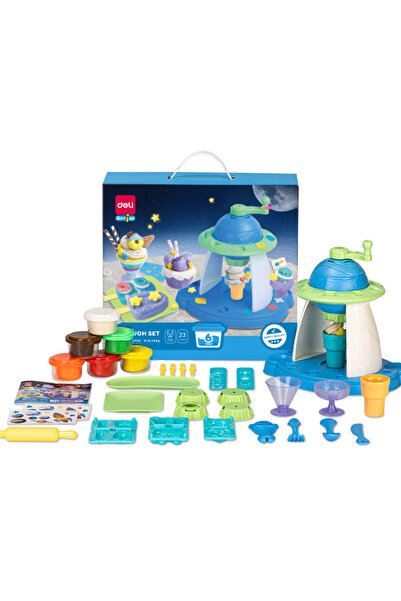 Deli SET PLASTILINĂ CREATIVĂ + 23 ACCESORII FABRICĂ DE DULCIURI