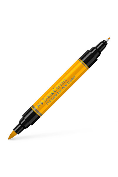 Faber Castell Pitt Artist Pen Dual Marker Galben crom închis 109 Faber-Castell