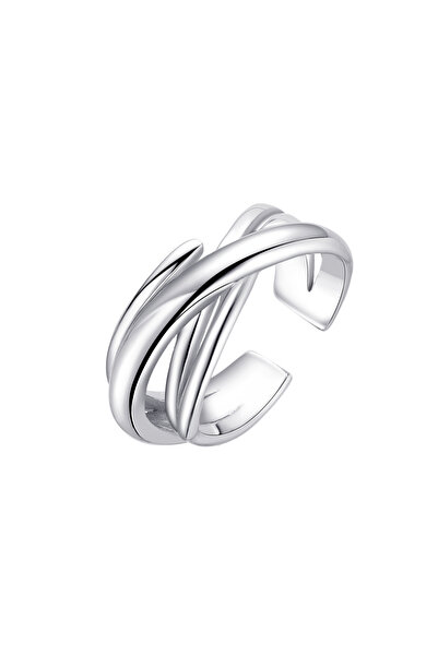 Lisa&Co. Tenacious Silver Ring 52 mm / Rhodium plated silver