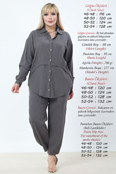 Laden Women's Plus Size Summer High-Quality 100% Cotton Linen Mom Two-Piece S...