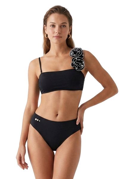 ARONA Lil Rosalia Siyah İncili Bikini