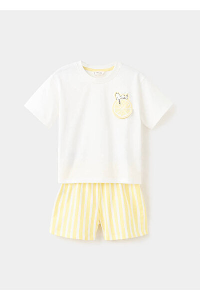 MANGO Baby Snoopy şort pijama