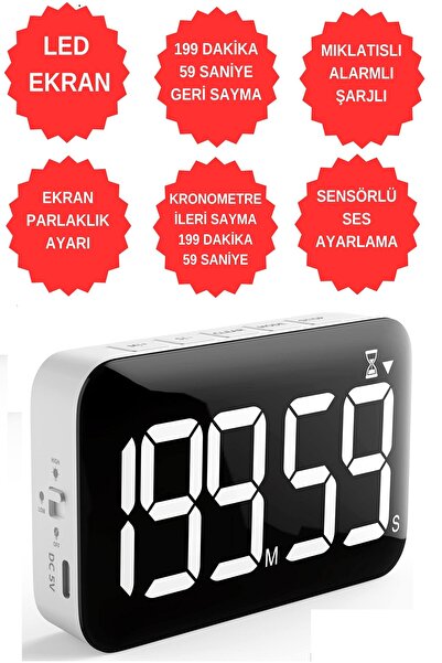 DEEMBRO وقت الدراسة، ساعة الطالب، وقت الامتحان، 199 دقيقة، 59 ثانية، العد الت...