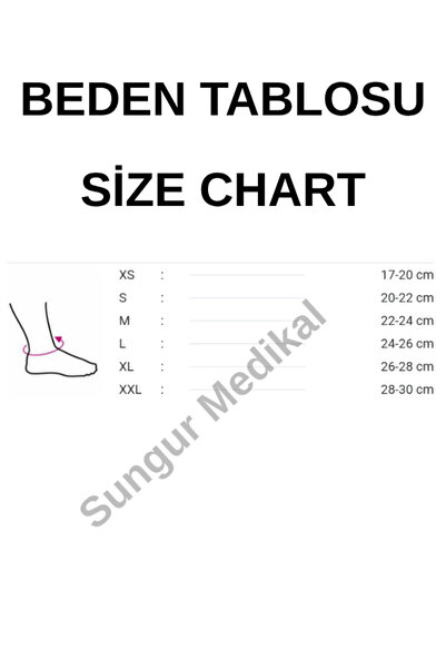 Orthocare 7530 8 Bandajlı Ayak Bilekliği Sporcu Ayak Bilek Koruma Bandajı Bileklik Sungur Medikal
