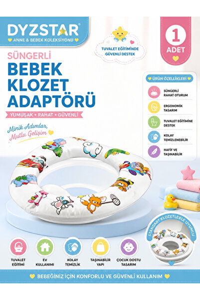 DYZSTAR Süngerli Bebek Klozet Adaptörü Çocuk Tuvalet Eğitim Oturağı