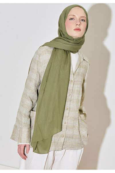 Freshscarfs Olive Green Soft Viscose Shawl