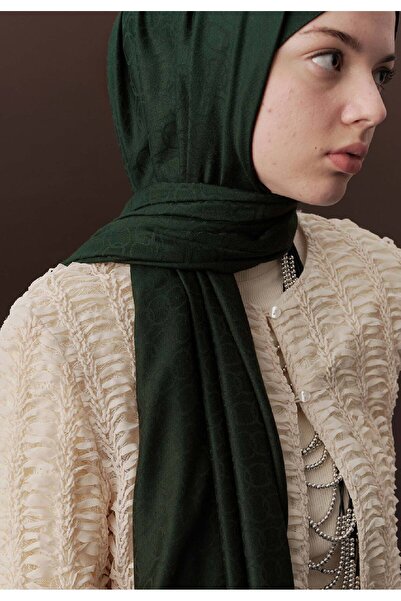 Freshscarfs Premium Yünlü Düz Şal Zümrüt