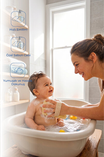 Soft Elastic Baby Washing Bath Sponge