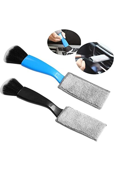 Arabest 2-Piece 2-in-1 Car Detailing Brush, Double Head Interior Dust Brush w...