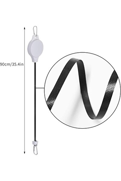 Arabest 4-Pack Retractable Plant Pulley, Heavy Duty Flower Basket Hook Hanger...