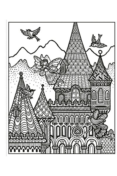 Usborne Carte de pictură în apă – Carte de pictură magică cu palate de zâne