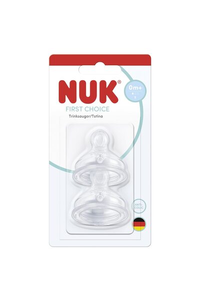 Nuk FC TETINA SILICON 0+ FLUX S 2BUC (NKFCTET0+S2B)