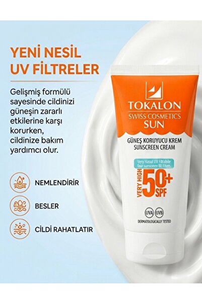 Tokalon Güneş Koruyucu Krem - Sunscreen Cream 50 Spf - 150 ml