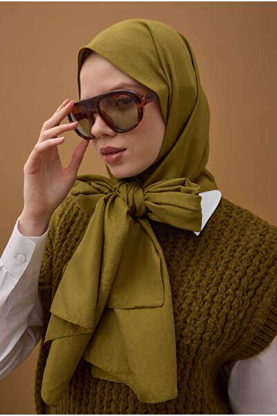 HEQA Soft Kraş Şal Yağ Yeşili