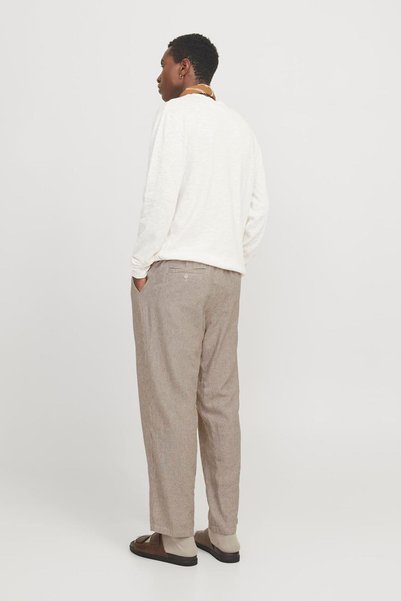 Jack & Jones Men's Linen Mixed Chino Trousers - Karl