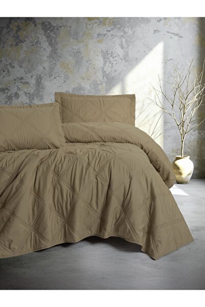 Cotton Box Serra Double Bedspread Tila Beige