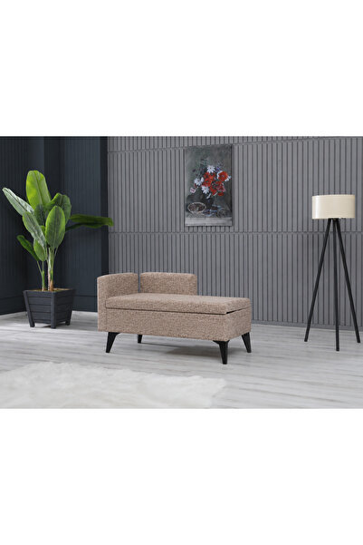 Meşe Home Toffet Bazalı Değiştirilebilir Kollu Süngerli Yüksek Plastik Ayaklı Puf - Bench