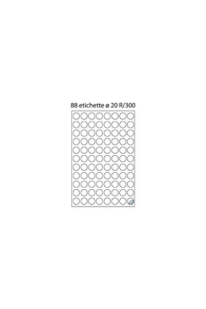 Markin Etichete 88/A4 O20 100/cutie rotunde
