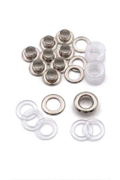 Klinkshop 18 Numara Nikel Renk Kuşgözü -4 Mm Aparatsız Malzeme Paketi-100 Ade...