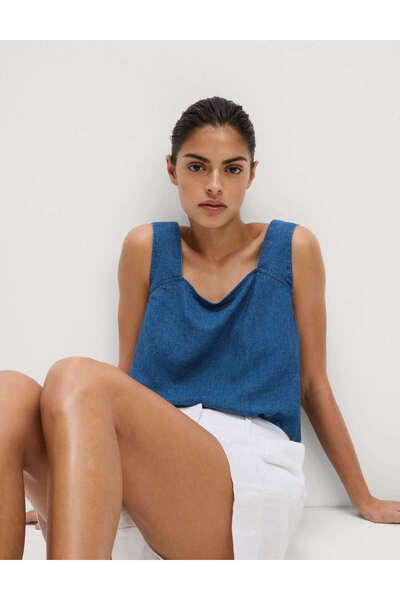 Marks & Spencer Kare Yaka Askılı Bluz