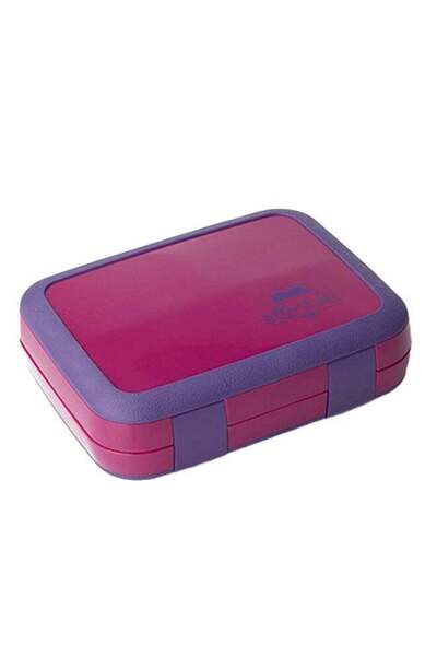 Yelajoy Portable 4-Compartment Bento Lunch Box, Waterproof Eco-Friendly PP Pu...