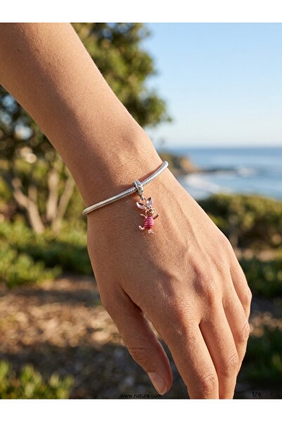 My Story Winnie The Pooh Piglet Rose Sallantılı Gümüş Charm
