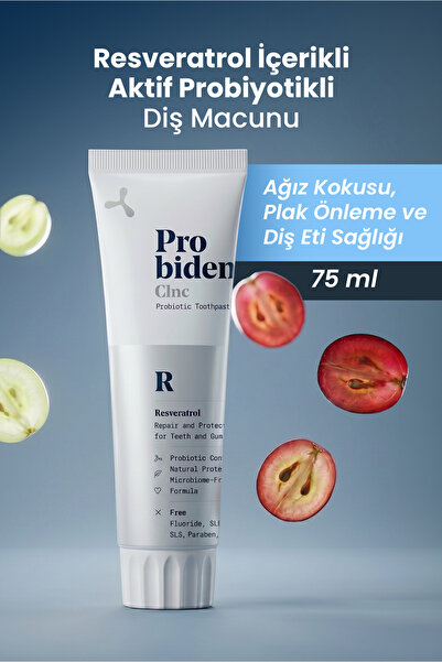 Probident معجون أسنان طبيعي للعناية المركزة بدون فلوريد مع ريسفيراترول تأثير ...