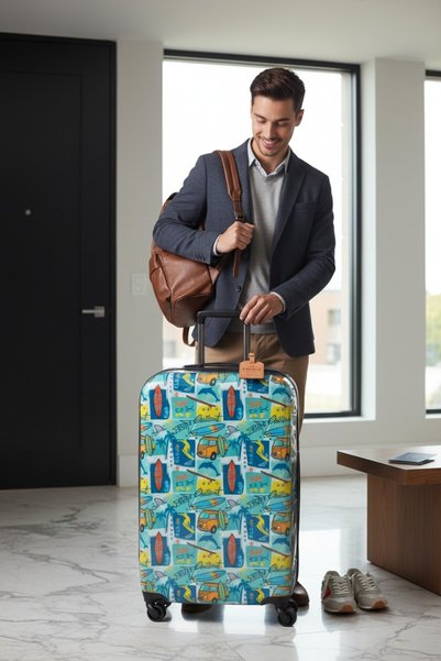 Pai Suitcase Cover with Flexible Fabric – Washable, Impact-Resistant Suitcase Protector, Available in 3 Size Options