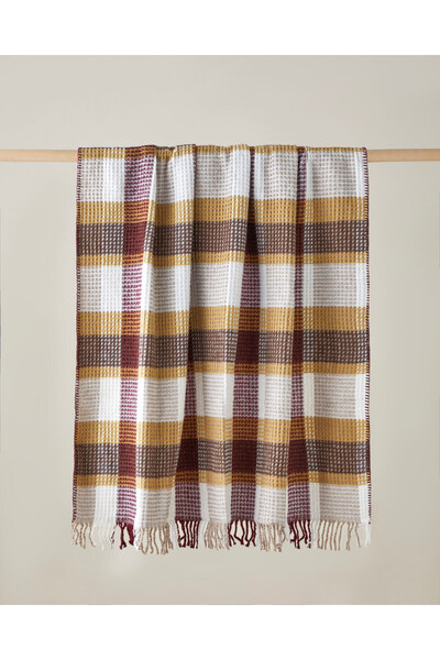 English Home Pătură pentru scaun Olive 130x170 cm Multicolor