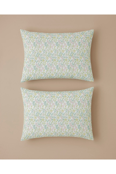 English Home Spring Garden Kolay Ütülenir 2'li Yastık Kılıfı 50x70 cm Yeşil