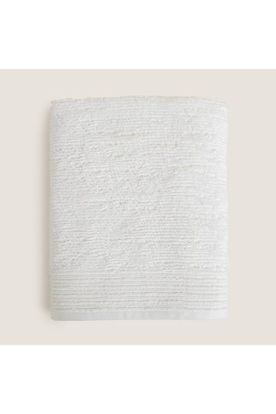 Chakra Πετσέτα μπάνιου Milos Bamboo 85X150 εκ. Λευκή