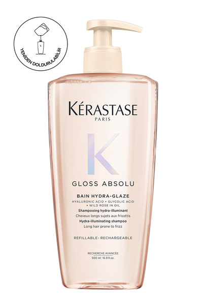 Kerastase شامبو غلوس أبسولو باين هيدرا-غليز بحجم كبير 500 مل