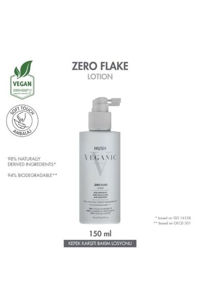 HUSH Veganic Zero Flake Anti-Dandruff Purifying Lotion 150 ml