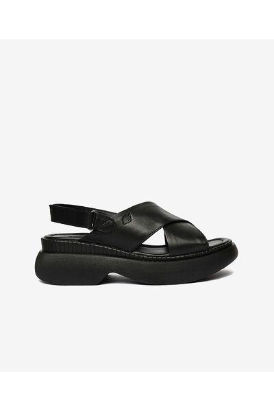 Greyder Kadın Siyah Hakiki Deri Sandalet 4Y2FS59027