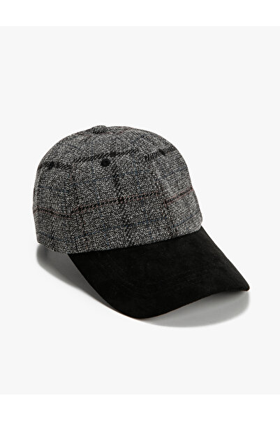 Koton Cap Hat Plaid Patterned