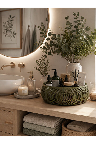 triora Helix Modern Geometrik Sepet Seti Sunum kasesi; Dekoratif Spiral Zen D...