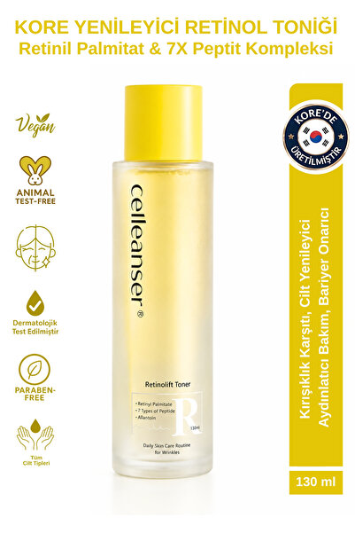 celleanser Kore Retinol Tonik - 7 Çeşit Peptit & Retinil Palmitat & Allantoin...