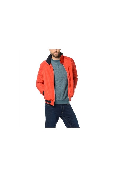 Jack & Jones جاكيت جاك آند جونز jjcoMiles Bomber Jacket 12094227 معطف رجالي أحمر