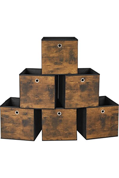 ASTERA Folding Fabric Storage Box (Set of 6) 30 cm
