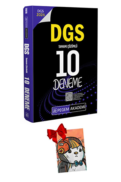 Pegem Akademi Yayıncılık 2026 DGS Tamamı Çözümlü 10 Deneme + Defter Hediyeli