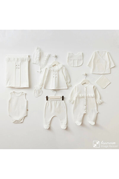 Miniycool 10009 Mnz Marka Elegant Yeni Doğan Hastane Çıkışı Kız 10'lu Set