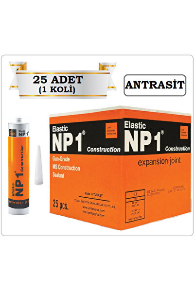 NP1 MS POLİMER SİLİKON (ANTRASİT 25 ADET) SIZDIRMAZ İZOLASYON YAPIŞTIRICI 290 ML
