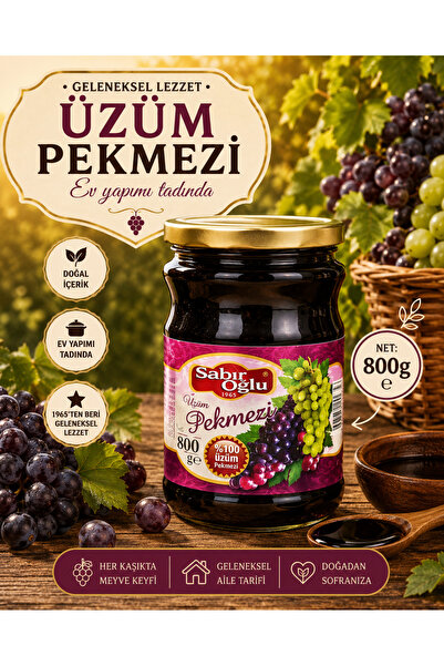 800 Gr Pekmez Üzüm Pekmezi Kavanoz
