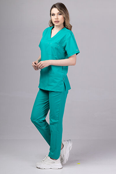 tag Costum medical pentru femei, bluză și pantaloni, STELLAR, PolySpandex 100...