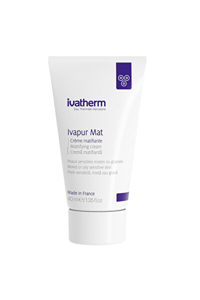 IVATHERM Cremă matifiantă pentru ten sensibil, mixt sau gras Ivapur Mat, Ivat...
