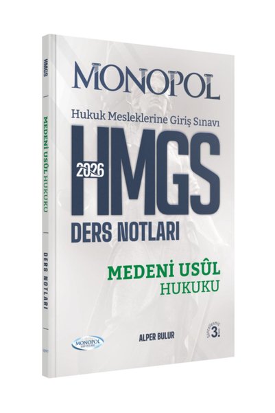 Monopol Yayınları Monopol 2026 HMGS Medeni Usul Hukuku Ders Notları