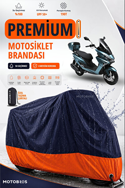 Motobros Motorcycle Kanuni Mati Lux Premium Parachute Fabric Tarpaulin Waterp...