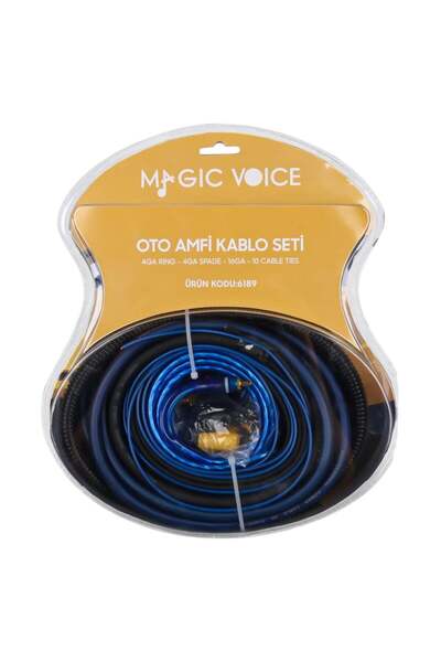 MagicVoice MV-6189 4GA Profesyonel 120A Sigortalı Oto Amfi Güç Bağlantı Monta...